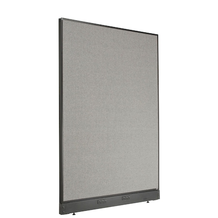 Interion By Global Industrial Interion Electric Office Partition Panel, 48-1/4inW x 64inH, Gray 238637EGY